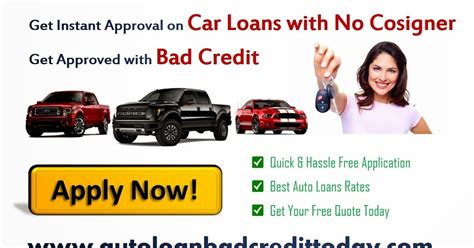 Avail Guaranteed Approval On Bad Credit Car Loans With No Cosigner From
