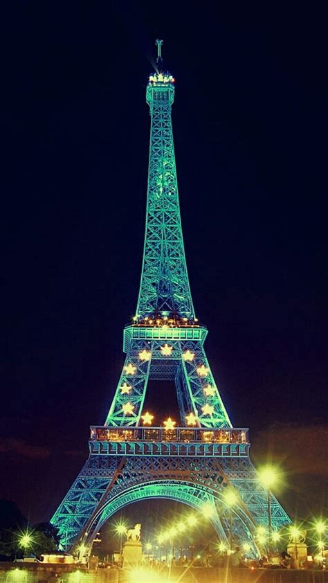 Iphone X Sky Blue Eiffel Tower Nature Paris City Hd Phone Wallpaper