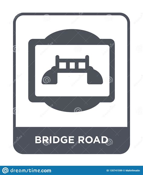 Bridge Road Icon In Trendy Design Style. Bridge Road Icon Isolated On White Background. Bridge ...