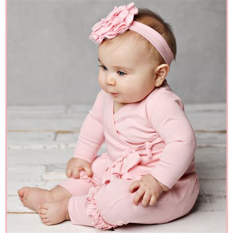 Lemon Loves Layette Adley Pc Set For Baby Girls In Pink