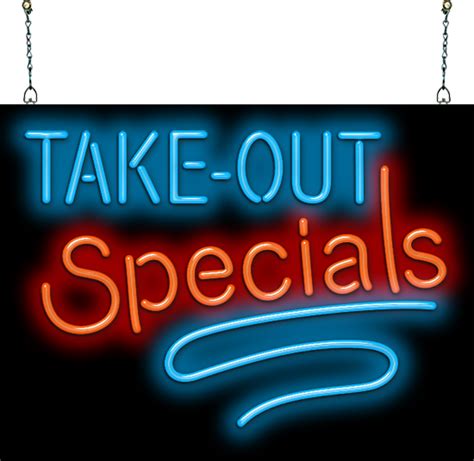 Take Out Neon Signs Jantec Neon Neon Take Out Signs