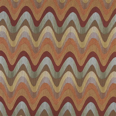 Beige Teal and Brown Abstract Wave or Contemporary Chevron ...
