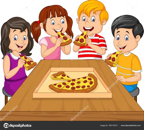 Imágenes animadas de mecanicos en la categoría de mecanica. Descargar - Niños Dibujos Animados Comiendo Pizza Juntos — Ilustración de Stock | Pizza drawing ...