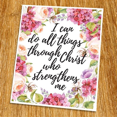 Philippians 413 I Can Do All Things Through Christ Print