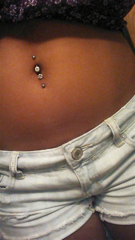 Double Bellybutton Piercings Double Belly Piercing Belly Button