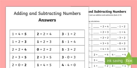 Number Facts Worksheet 2 5 Lehrer Gemacht Twinkl