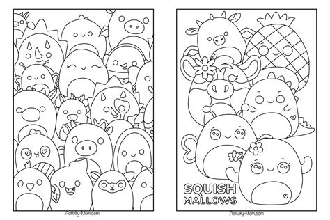 Squishmallows Coloring Pages for Kids - The Activity Mom