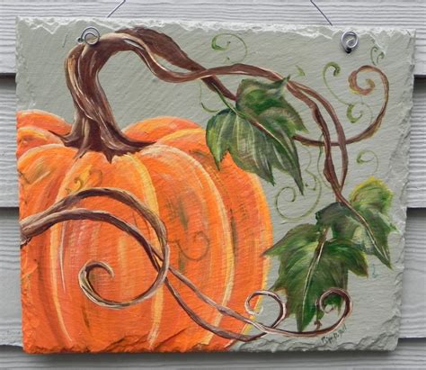 Pumpkin Autumn Art Fall Canvas Art Painting