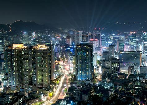 Seoul City At Night