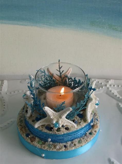 Pictures of custom crystal cake toppers. Starfish Beach Wedding Cake Topper~Seashells~Candle Holder ...