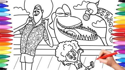 Tuesday the parrot from robinson crusoe. Hotel Transylvania 3 Coloring Pages for Kids, How to Draw ...