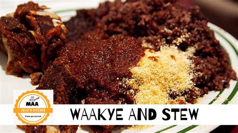 Authentic Waakye Stew And Meat The Best Ghanaian Street Food 🇬🇭