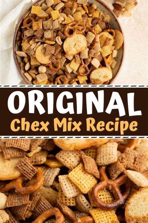 Original Chex Mix Recipe Best Party Snack Insanely Good