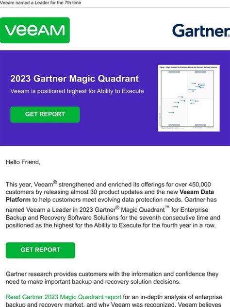 Veeam Veeam Recognized In 2023 Gartner Magic Quadrant Report Milled