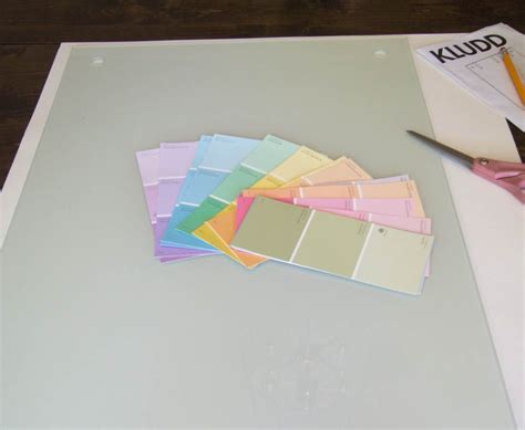 Materials For Paint Chip Calendar And Memo Board Household Cleaning