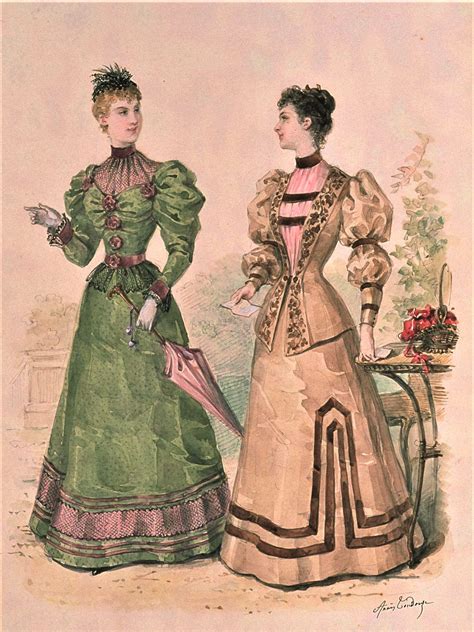 La Mode Illustree 1893 Fashion Illustration Vintage 1890s Fashion