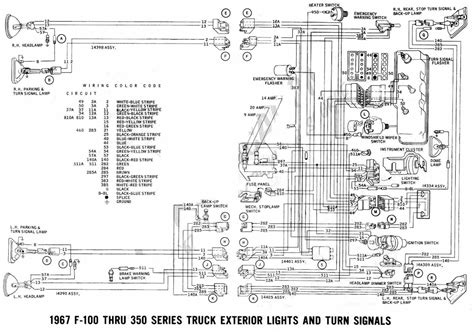 Ford F 100 Through F 350 Truck 1967 Exterior Lights And Turn Signals