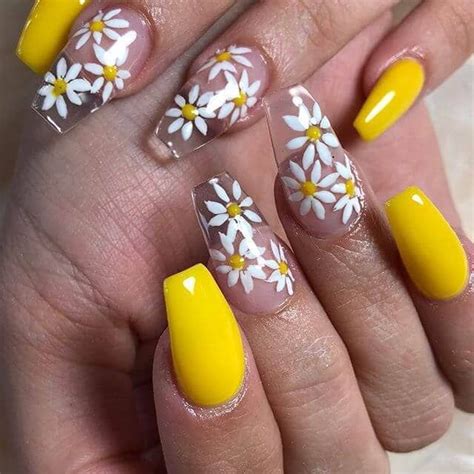 50 Gorgeous Yellow Acrylic Nails To Spice Up Your Fashion Yellownails Acrylicnails