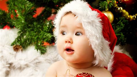 Cute Adorable Baby Santa Wallpapers Hd Wallpapers Id 16469