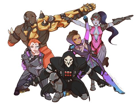 Talon Force Ginyu Force Pose Tokusentai In 2020 Overwatch Overwatch Comic Overwatch Memes