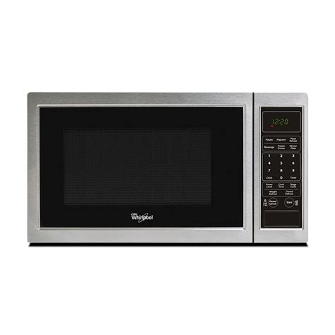 Whirlpool 09 Cu Ft Countertop Microwave In Stainless Steel The