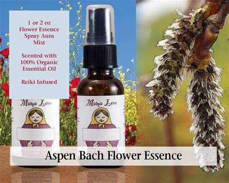 Aspen Bach Flower Essence Scented Spray Aura Mist Self Care Etsy