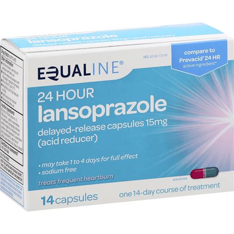 Equaline Lansoprazole 24 Hour 15 Mg Delayed Release Capsules