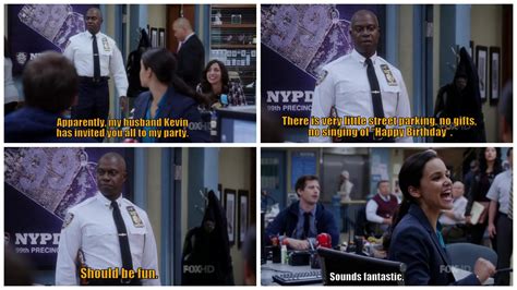 Capt Holt Is A Party Animal Brooklyn Nine Nine Televisionquotes