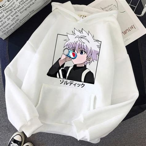 Hunter X Hunter Hoodies Killua Hoodie Unisex Killua Zaoldyeck Etsy