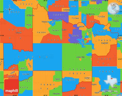 Political Simple Map Of Zip Codes Starting With 763