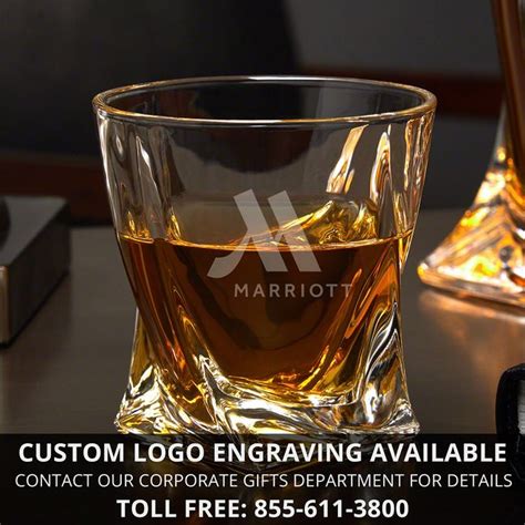 Oakmont Engraved Twist Unique Whiskey Glass