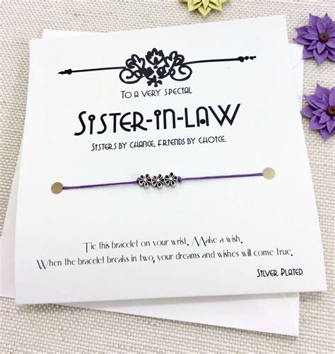 Be the best brother and surprise your sister by sending an unusual gift for her. Sister In Law Gift Sister In Law Christmas Gift Card Sister In