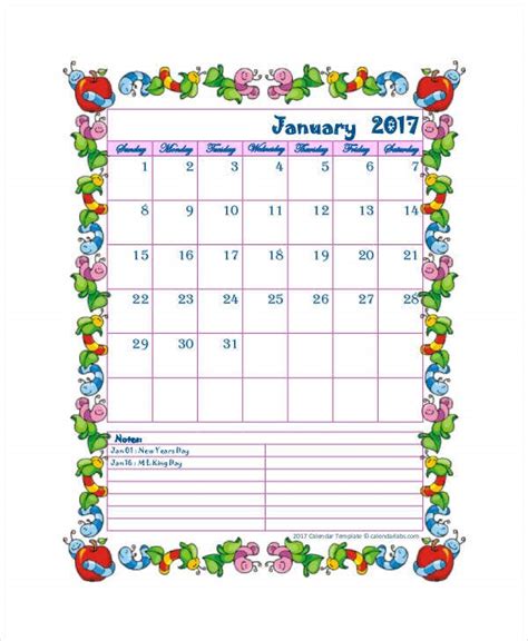 8 Blank Printable Calendar Templates