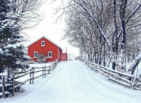 Red House In Snow Pall Spera Company Realtors