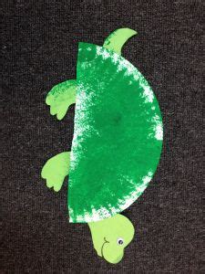 Get some pieces of a3 paper and draw a large circle on each one. turtle craft for preschoolers | Bricolage assiettes en ...