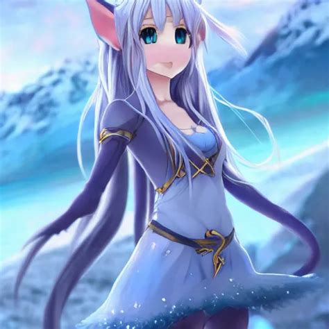 A Very Beautiful Anime Elf Girl Full Body Long Stable Diffusion