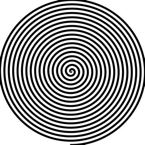 An Abstract Black And White Spiral Design