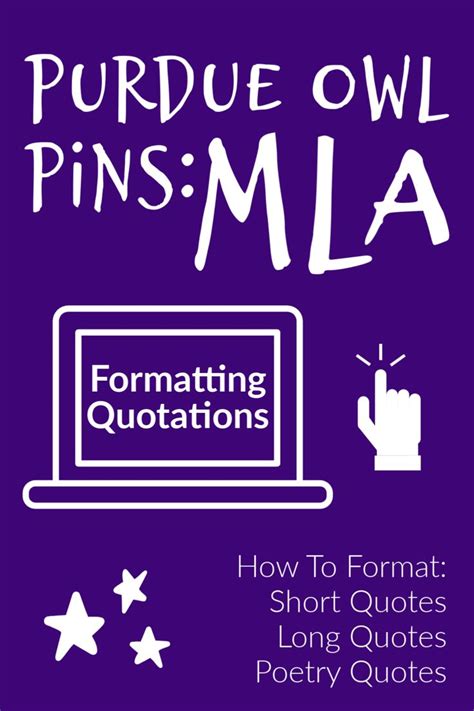 Oct 27, 2015 · book description: This Purdue OWL page walks you through including quotations in your MLA paper. | Writing lab ...