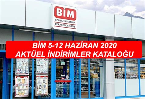 Bim 5 Haziran 2020 Cuma Aktüel İndirim Kataloğu 05 06 2020 Bim Aktüel