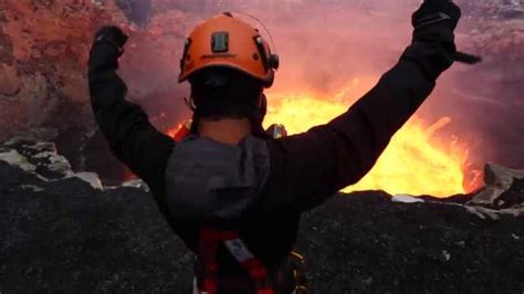 Man Dives Into Erupting Volcano