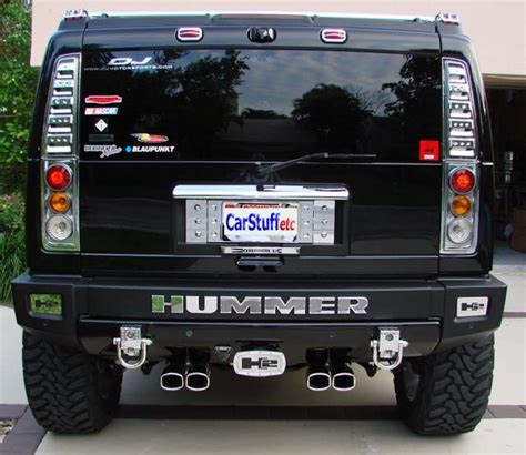 Hummer H2 Chrome T 304 Stainless Steel Exhaust Tip Single With Dual