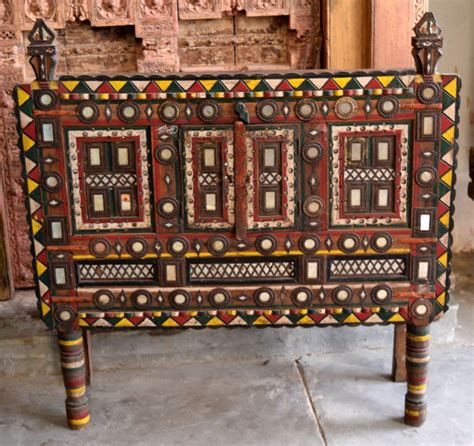 Vintage Indian Wooden Damchiya Indian Hope Chest Solid Reclaimed Wood