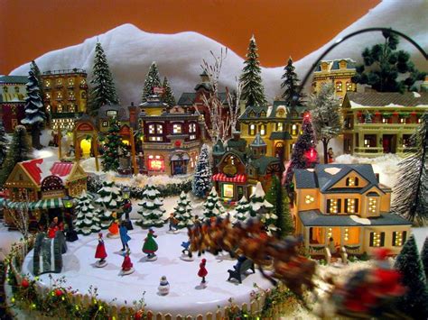 Idea Christmas Village Decoration Ideas So Decorations Under Tree With