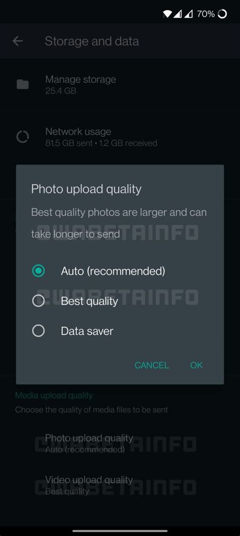 New Whatsapp Feature Spotted That Lets You Choose Image Quality