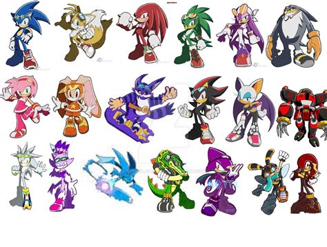 Sonic Riders Lineup By Sonicblazecat17 On Deviantart