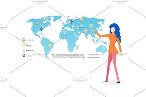 World Map Infographics And Legend Infographic Map Map Infographic