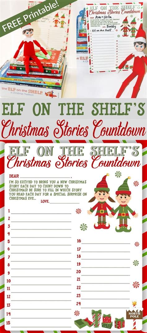 Elf On The Shelf Christmas Stories Printable