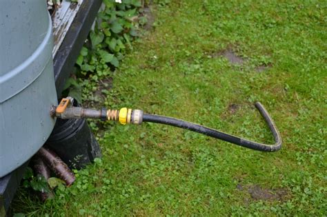 It's fine for filling a watering can, but a sprinkler or hose nozzle won't work unless you boost the pressure. 9 Tips for Rainwater Collection
