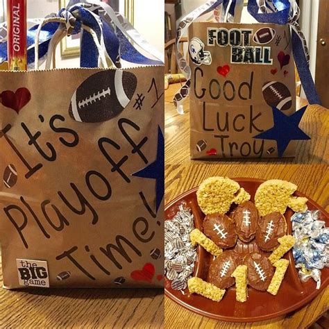 A good idea for someone that is unfamiliar with. Game Day Gifts for Football Players #football #gameday # ...