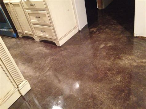 Heated Stained Concrete Floor Diy By Eric And Julie Finished Concrete